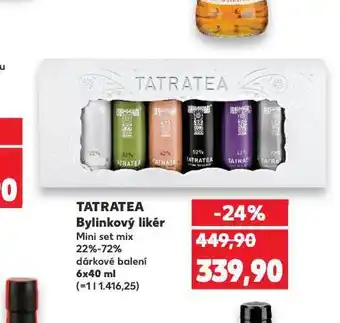 Kaufland Tatratea bylinný likér nabídka