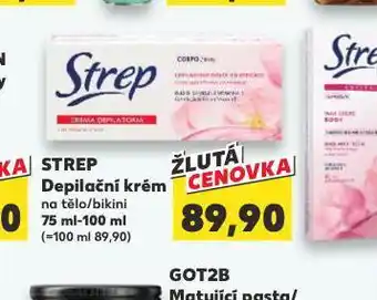 Kaufland Strep depilační krém nabídka