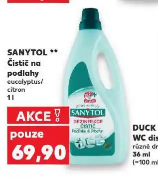 Kaufland Sanytol čistič na podlahy nabídka