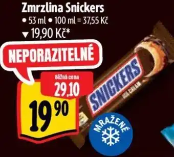 Albert Zmrzlina Snickers nabídka