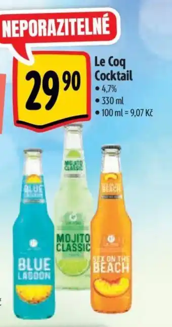 Albert Le Coq Cocktail nabídka