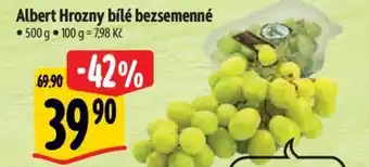 Albert Albert Hrozny bílé bezsemenné nabídka
