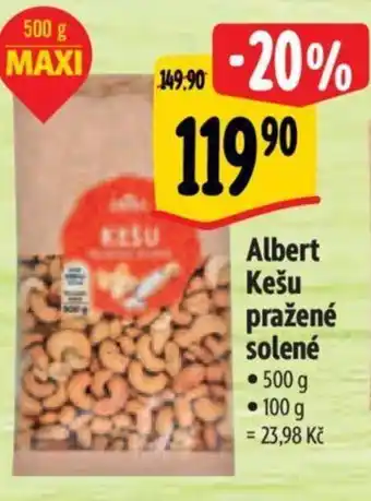 Albert Albert Kešu pražené solené nabídka