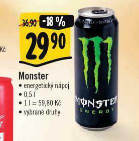 Albert Monster energy drink nabídka