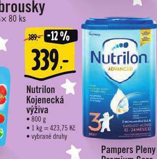 Albert Nutrilon kojenecká výživa nabídka