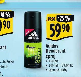 Albert Adidas deodorant sprej nabídka