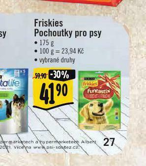 Albert Friskies pochoutka pro psy nabídka