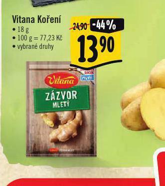 Albert Vitana koření nabídka