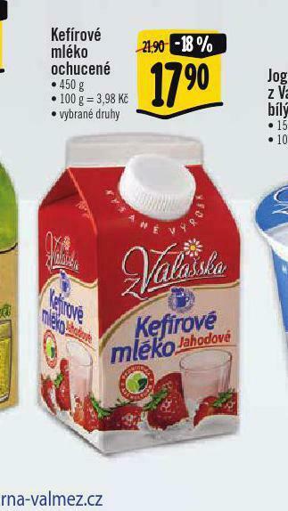 Albert Kefírové mléko ochucené nabídka
