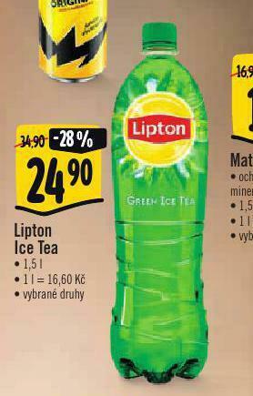 Albert Lipton ice tea nabídka
