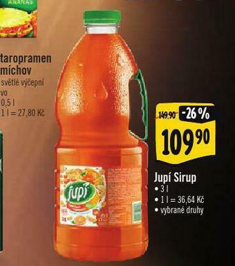 Albert Jupí sirup nabídka