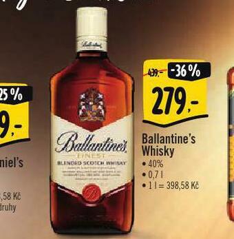 Albert Ballantine´s whisky nabídka