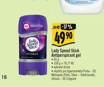 Albert Lady speed stick antiperpirant gel nabídka