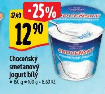 Albert Choceňský smetanový jogurt bílý nabídka