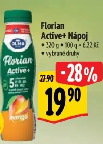 Albert Florian Active+ Nápoj nabídka