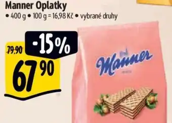 Albert Manner Oplatky nabídka