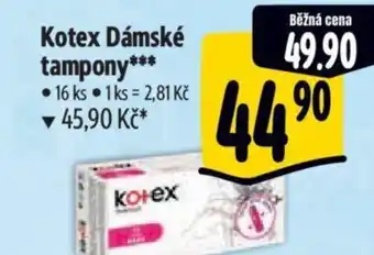 Albert Kotex Dámské tampony nabídka
