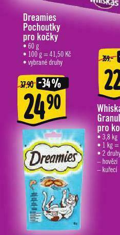 Albert Dreamies pochoutky pro kočky nabídka