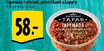 Albert Tapenáda s olivami, ančovičkami a kapary nabídka