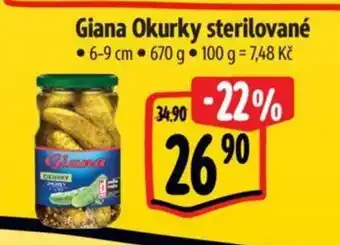 Albert Giana Okurky sterilované nabídka