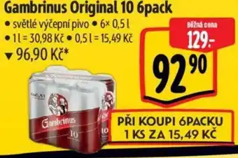 Albert Gambrinus Original 10 6pack nabídka