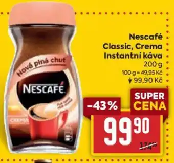 Billa Nescafé Classic, Crema Instantní káva nabídka