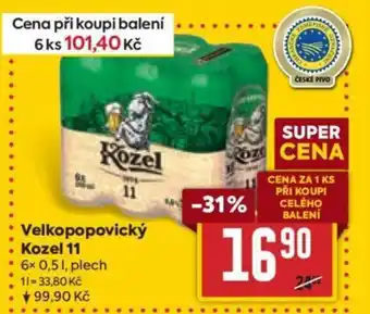 Billa Velkopopovický Kozel 11 nabídka