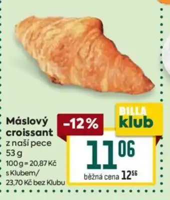 Billa Máslový croissant nabídka