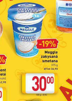 Billa Meggle zakysaná smetana nabídka