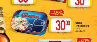 Billa Giana tresčí játra nabídka