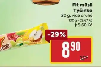 Billa Fit müsli Tyčinka nabídka