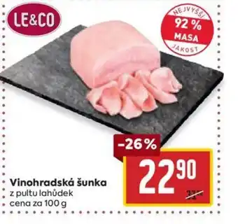 Billa Vinohradská šunka nabídka