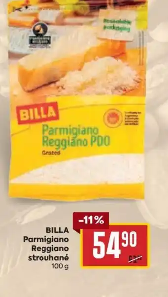 Billa BILLA Parmigiano Reggiano strouhané nabídka