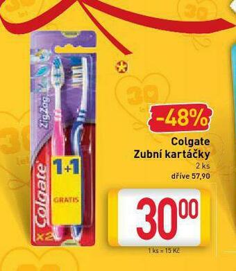 Billa Colgate zubní kartáčky nabídka
