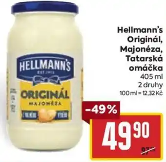 Billa Hellmann's Originál, Majonéza, Tatarská omáčka nabídka