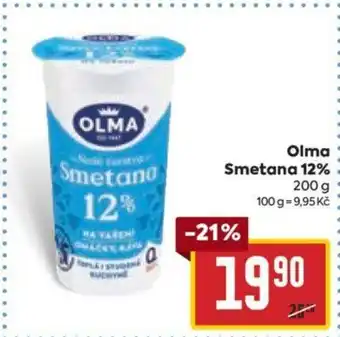 Billa Olma Smetana 12% nabídka