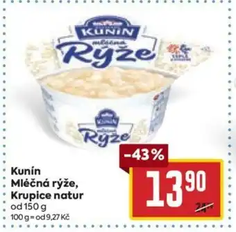 Billa Kunín Mléčná rýže, Krupice natur nabídka