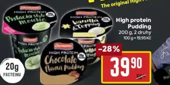 Billa High protein Pudding nabídka