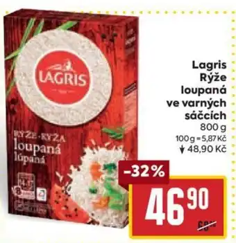 Billa Lagris Rýže loupaná ve varných sáčcích nabídka