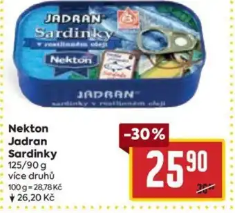 Billa Nekton Jadran Sardinky nabídka