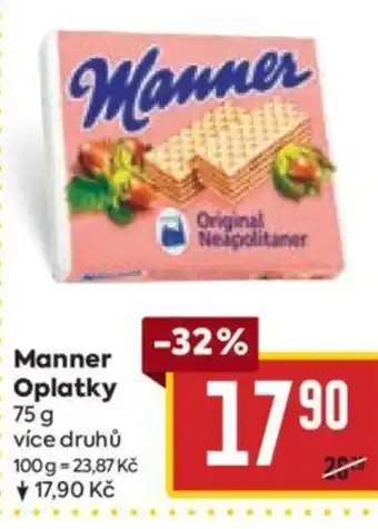 Billa Manner Oplatky nabídka
