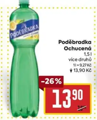 Billa Poděbradka Ochucená 1.5L nabídka