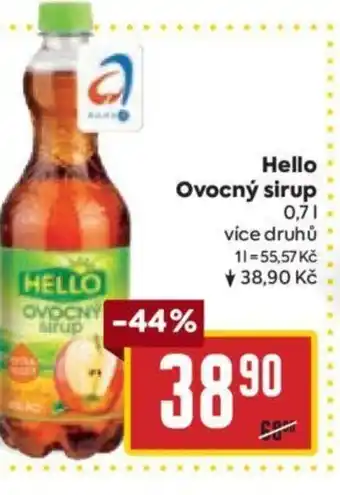 Billa Hello Ovocný sirup 0.7L nabídka