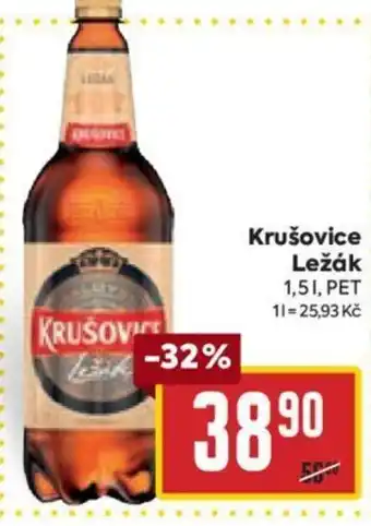 Billa Krušovice Ležák 1,5L nabídka