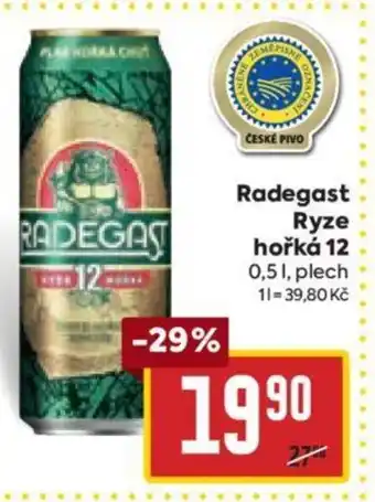 Billa Radegast Ryze hořká 12 0,5L nabídka