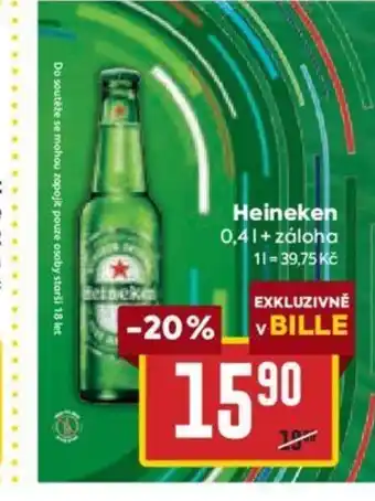 Billa Heineken 0,4L nabídka