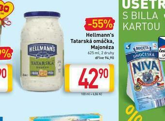 Billa Hellman´s tatarská omáčka, majonéza nabídka