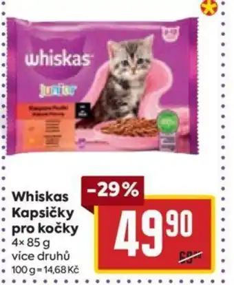 Billa Whiskas Kapsičky pro kočky nabídka