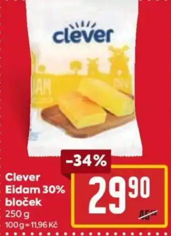 Billa Clever Eidam 30% bloček nabídka