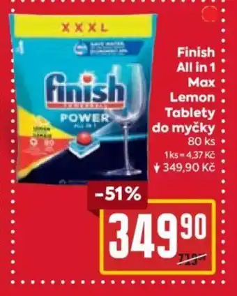 Billa Finish All in 1 Max Lemon Tablety do myčky nabídka